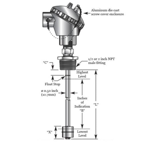 Intempco LFT01 Float Level Transmitter
